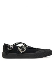 Vans Trampki Mary Jane VN000D9ABLA1 Czarny. Czarne trampki damskie Vans, bez wzorów, z materiału, bez zapięcia. Za 279.99 zł.