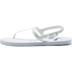 Sandały Puma Cozy, Biały, Kobiety. Białe sandały damskie Puma, bez wzorów, z materiału, bez obcasa, bez zapięcia. Za 89.83 zł.