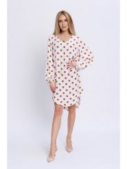 Marks & Spencer Sukienka w kolorze kremowo-różowym rozmiar: 38. Białe sukienki damskie Marks & Spencer, bez wzorów, z wiskozy, bez ramiączek. Za 83.62 zł.