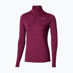 Bluza do biegania damska Mizuno Core Impulse Half Zip Tee. Fioletowe bluzy damskie Mizuno, s, bez wzorów, z materiału, bez kaptura. Za 109.99 zł.