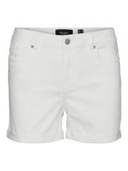 Vero Moda Szorty dżinsowe "Luna" w kolorze białym rozmiar: XS. Białe szorty damskie Vero Moda, bez wzorów, z bawełny. Za 32.90 zł.