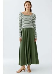 Oui Spódnica w kolorze khaki rozmiar: 44. Brązowe spódnice damskie Oui, na co dzień, bez wzorów, maxi. Za 165.99 zł.