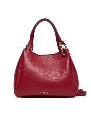 Furla Torebka Nuvola Mini WE00907 HSF000 CN CGQ00 Bordowy. Czerwone torebki klasyczne damskie Furla, ze skóry, bez dodatków. Za 1,439.00 zł.
