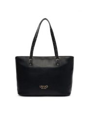 Liu Jo Torebka AF6071 E1120 Czarny. Czarne shopper bag Liu Jo, ze skóry, bez dodatków. Za 499.99 zł.