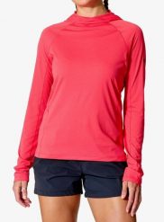 Bluza do biegania damska Rab Sonic Hoody. Czerwone bluzy damskie RAB, l, bez wzorów, z materiału, z kapturem. Za 269.49 zł.