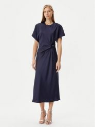Rinascimento Sukienka koktajlowa CFC0122932003 Granatowy Regular Fit. Niebieskie sukienki damskie Rinascimento, bez wzorów, z syntetyku, wizytowe, bez ramiączek. Za 239.99 zł.