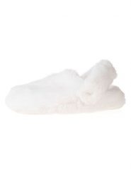 Crocs Kapcie "Classic Cozzzy Luxe" w kolorze białym rozmiar: 38/39. Białe kapcie damskie Crocs, z materiału. Za 159.95 zł.