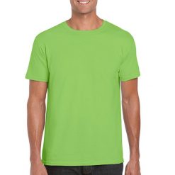 Koszulka Softstyle Dla Dorosłych Unisex. Szare bluzki damskie GILDAN, m, bez wzorów, sportowe, bez kołnierzyka, bez ramiączek. Za 29.99 zł.