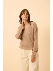 Just Cashmere Kaszmirowy sweter "Capucine" w kolorze beżowym rozmiar: S. Brązowe swetry klasyczne damskie Just Cashmere, s, z kaszmiru, bez kołnierzyka. Za 307.46 zł.