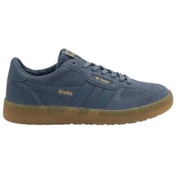 Sneakersy damskie Gola Hawk Suede 86. Niebieskie obuwie sportowe damskie Gola, bez zapięcia, trekkingowe. W wyprzedaży za 379.05 zł.