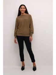 CULTURE Sweter w kolorze jasnobrązowym rozmiar: S. Brązowe swetry klasyczne damskie Culture, s, bez kołnierzyka. Za 110.04 zł.