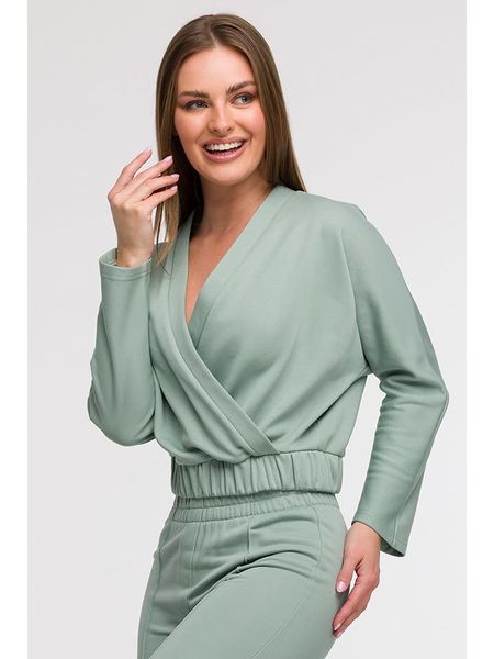 Be Wear Bluza w kolorze miętowym rozmiar: XL. Zielone bluzy damskie Be Wear, xl, bez wzorów, bez kaptura. Za 145.26 zł.