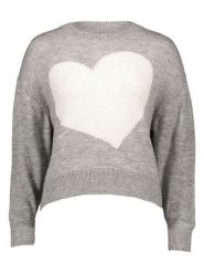 JDY Sweter "Lovella" w kolorze szarym rozmiar: XL. Szare swetry klasyczne damskie JDY, xl, bez kołnierzyka. Za 39.03 zł.