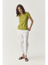 TATUUM Koszulka w kolorze zielonym rozmiar: S. Zielone bluzki damskie TATUUM, s, bez wzorów, bez kołnierzyka, bez ramiączek. Za 95.92 zł.