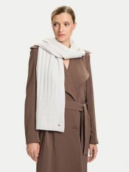 Tommy Hilfiger Szalik Flag Fluffy AW0AW17787 Szary. Szare szaliki damskie Tommy Hilfiger, bez wzorów, z materiału. Za 259.99 zł.