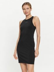 Vans Sukienka letnia Varsity Tank Dress VN000JGP Czarny Slim Fit. Czarne sukienki damskie Vans, bez wzorów, z bawełny, bez ramiączek. Za 129.99 zł.