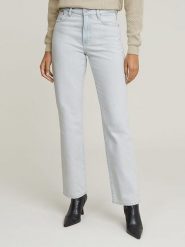 G-Star Dżinsy - Regular fit - w kolorze biało-błękitnym rozmiar: W33/L32. Białe jeansy damskie G-Star, z podwyższonym stanem. Za 221.88 zł.