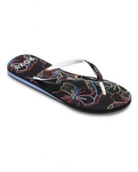 Japonki damskie ROXY Portofino III. Czarne klapki damskie Roxy, bez wzorów, z gumy, bez obcasa, bez zapięcia. Za 94.99 zł.