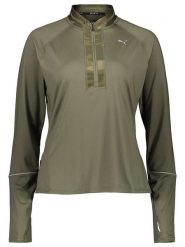 Puma Kurtka funkcyjna "Run Graphic Knit" w kolorze khaki rozmiar: L. Brązowe kurtki sportowe damskie Puma, l, bez wzorów, bez kaptura. Za 120.95 zł.