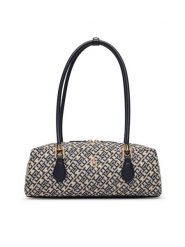 Tommy Hilfiger Torebka Th Grace Shoulder Bag Jacquard AW0AW18752 Niebieski. Niebieskie torebki klasyczne damskie Tommy Hilfiger, z materiału, bez dodatków. Za 649.99 zł.