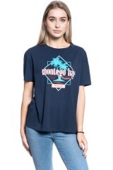 DAMSKI T-SHIRT WRANGLER BOYFRIEND TEE NAVY W7Q2GH114 112132080. Niebieskie t-shirty damskie Wrangler, xs, bez wzorów, bez kołnierzyka. Za 69.99 zł.