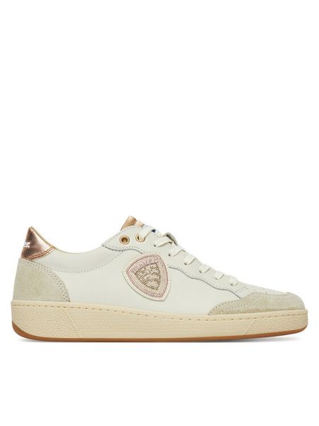 Blauer Sneakersy S5OLYMPIA11/DIV Biały. Białe obuwie sportowe damskie Blauer, ze skóry, bez zapięcia. Za 399.99 zł.