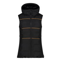 Kurtka bezrękawnik zapinana na zamek damska CMP. Czarne kamizelki damskie CMP, na zimę, bez wzorów, bez kaptura. W wyprzedaży za 754.50 zł.