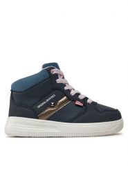 Original Marines Sneakersy DEA0025FC Granatowy. Niebieskie buty sportowe chłopięce Original Marines, ze skóry, bez zapięcia. Za 99.99 zł.