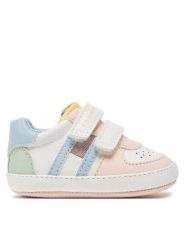 Tommy Hilfiger Sneakersy Flag Low Cut Velcro T0A9-33720-1528 Biały. Białe buty sportowe dziewczęce Tommy Hilfiger, ze skóry, bez zapięcia. Za 179.99 zł.