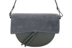 Listonoszka skórzana BARBERINI'S c. szary 868-28. Szare shopper bag Barberinis, bez wzorów, ze skóry, przez ramię, bez dodatków. Za 231.99 zł.