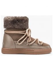 INUIKII Skórzane sneakersy "Classic High" w kolorze szarobrązowym rozmiar: 39. Brązowe obuwie sportowe damskie Inuikii, z materiału, bez zapięcia. Za 746.74 zł.