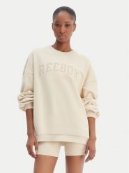 Reebok Bluza Reebok x Ewa Chodakowska Kalina RK25622CCW Beżowy Relaxed Fit. Brązowe bluzy damskie Reebok, xl, bez wzorów, z syntetyku, bez kaptura. Za 249.99 zł.