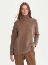 Weekend Max Mara Golf Borgia 2525366112 Brązowy Relaxed Fit. Brązowe golfy damskie Weekend Max Mara, xs, bez wzorów, z wełny, bez ramiączek. Za 899.99 zł.