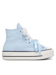 Converse Trampki A18914C Niebieski. Niebieskie trampki damskie Converse, bez wzorów, z materiału, bez zapięcia. Za 449.99 zł.