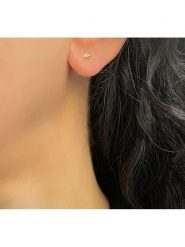 OR Carats Złote kolczyki-wkrętki z diamentami rozmiar: onesize. Żółte kolczyki damskie OR Carats, z diamentem, złote. Za 434.99 zł.