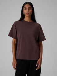 4F T-shirt loose gładki damski - brązowy S. Brązowe t-shirty damskie 4F, s, bez wzorów, z bawełny, bez kołnierzyka. Za 79.99 zł.
