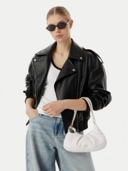 Calvin Klein Torebka Engraved Hw LV04F3554G Biały. Białe torebki klasyczne damskie Calvin Klein, ze skóry, bez dodatków. Za 369.99 zł.