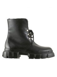 Högl Skórzane botki "Winter Hike" w kolorze czarnym rozmiar: 38. Czarne botki damskie Högl, bez obcasa, bez zapięcia. Za 507.51 zł.