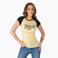 T-shirt damski Everlast LOVEY. Żółte koszulki sportowe damskie EVERLAST, xs, bez wzorów, bez ramiączek. Za 59.99 zł.