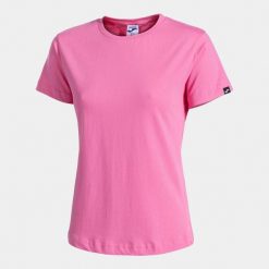 T-shirt damski Joma Desert Pink, krótki rękaw, 100% bawełna, XL. Czerwone bluzki damskie Joma, xl, bez wzorów, z bawełny, bez kołnierzyka. Za 129.99 zł.