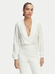 Elisabetta Franchi Body CB-007-62E2-V420 Biały Regular Fit. Białe body i gorsety Elisabetta Franchi, bez wzorów, z wiskozy. Za 1,789.00 zł.