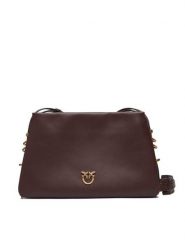 PINKO Torebka Triplet Mini AI 25-26 PLTT 105883 A0QO Brązowy. Brązowe listonoszki damskie Pinko, bez wzorów, ze skóry, bez dodatków. Za 1,559.00 zł.