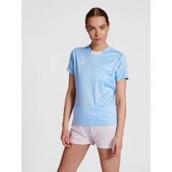 Damski poliestrowy dżersej Hummel Hmlcore XK. Niebieskie koszulki sportowe damskie Hummel, s, bez wzorów, z dżerseju, bez ramiączek, do piłki ręcznej. Za 151.50 zł.