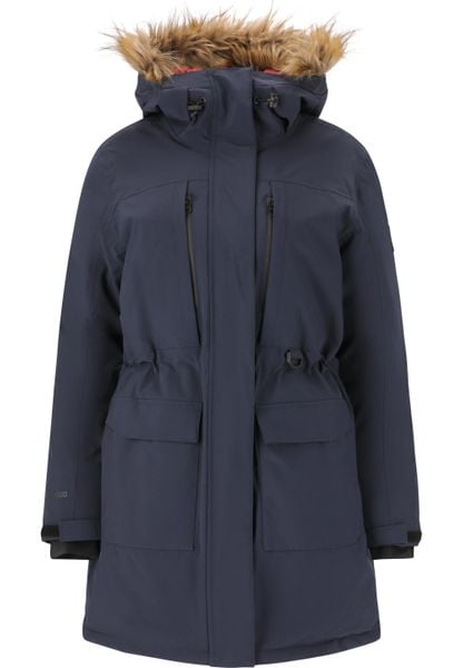 Parka damska z kapturem Whistler Bluff 10000. Niebieskie parki damskie WHISTLER, z materiału, z kapturem. Za 692.50 zł.