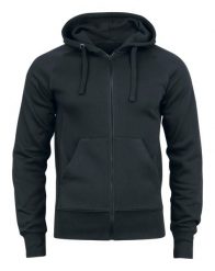 Clique bluza z kapturem Harper z zamkiem błyskawicznym – black. Czarne bluzy damskie CLIQUE, s, bez wzorów, z bawełny, z kapturem. Za 307.48 zł.