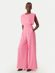 Rinascimento Kombinezon CFC0127546003 Różowy Regular Fit. Czerwone sukienki damskie Rinascimento, bez wzorów, z syntetyku, bez ramiączek. Za 699.99 zł.