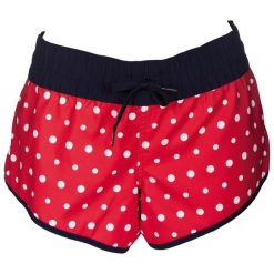 Spodenki kobiece Arena Dots Short. Czerwone spodenki sportowe damskie Arena, xs, bez wzorów, z materiału. Za 79.99 zł.
