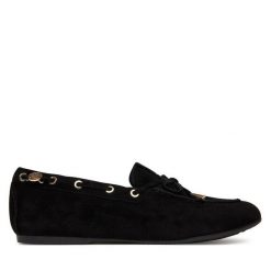 Mokasyny Guess. Czarne mokasyny damskie Guess, bez obcasa. Za 589.99 zł.