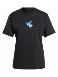Adidas Koszulka "Remoji" w kolorze czarnym rozmiar: M. Czarne bluzki damskie Adidas, m, bez wzorów, z bawełny, bez kołnierzyka, bez ramiączek. Za 71.95 zł.