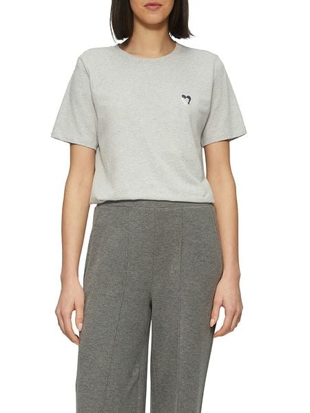 S.Oliver Koszulka w kolorze szarym rozmiar: 38. Szare bluzki damskie S.Oliver, s, bez wzorów, z bawełny, bez kołnierzyka, bez ramiączek. Za 48.05 zł.